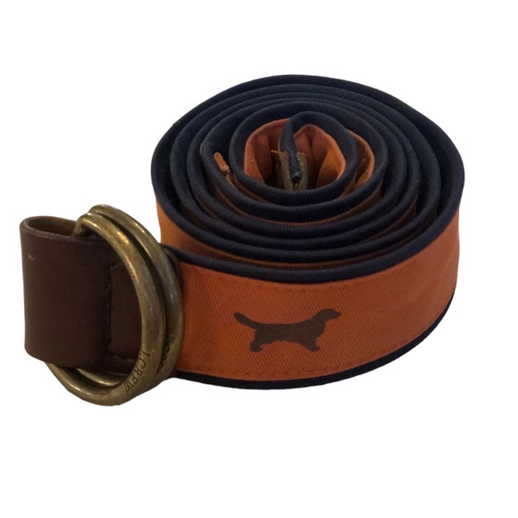J Crew Golden Retriever Dog Leather Belt - Picture 2 of 15